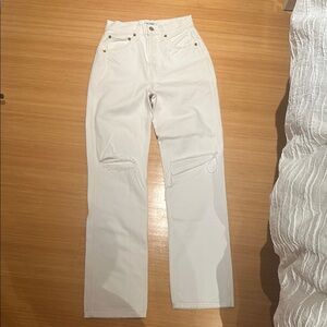 White Distressed Women's Jeans